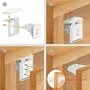 Set protectIi, BabyOno, Pentru mobila, Usor de instalat, Magnetice si adeziv 3M, 4 buc, Alb - 3