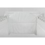 KidsDecor - Aparatoare laterala pat Cu dantela din Bumbac, 120x60 cm, Alb - 2