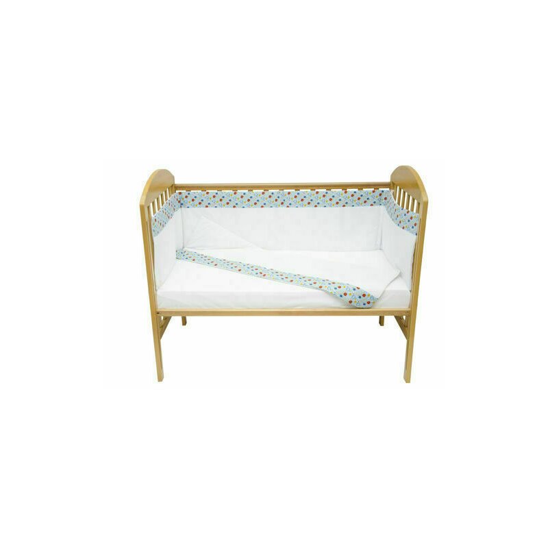 Kidsdecor - set protectii patut dansul bulinelor , , din bumbac - 70x140 cm