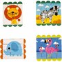 Set puzzle-uri din betisoare lemn - Animale salbatice Fiesta Crafts FCT-2931 - 1