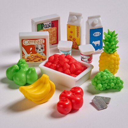 Simba - Set de joaca Supermarket Cu accesorii, 29 cm, Cu papusa