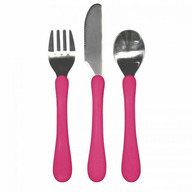 Set tacamuri de invatare - Learning Cutlery - Green Sprouts iPlay - Pink