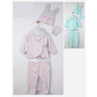 Tongs baby - Setul 5 piese nou nascut Cirese,  (Culoare: Turcoaz)