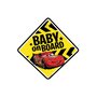 Semn de avertizare Baby on Board Cars Seven - 1