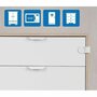 Siguranta pentru blocare sertare si usi de dulapuri REER 71050 - 4