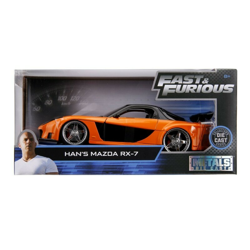 Simba - fast and furious masinuta metalica mazda rx-7 scara 1:24