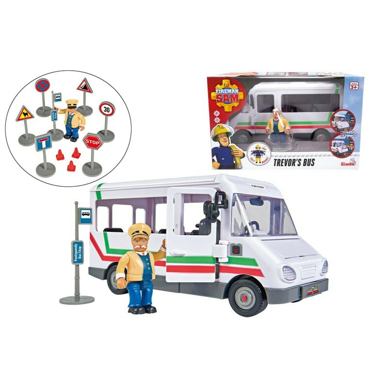 Simba - pompierul sam autobuz si figurina trevor