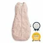 Sistem de infasat si sac de dormit, ErgoPouch, 2 in 1, 0-3 luni, 3-6 kg, TOG 0.2, Bumbac organic, Fermoar bidirectional, Transformabil, Lavabil la masina, Certificat non-toxic, Premiat in Australia, Model musetel, Roz
