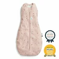 Sistem de infasat si sac de dormit, ErgoPouch, 2 in 1, 0-3 luni, 3-6 kg, TOG 0.2, Bumbac organic, Fermoar bidirectional, Transformabil, Lavabil la masina, Certificat non-toxic, Premiat in Australia, Model musetel, Roz