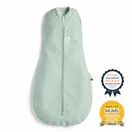 Sistem de infasat si sac de dormit, ErgoPouch, 2 in 1, 0-3 luni, 3-6 kg, TOG 0.2, Bumbac organic, Fermoar bidirectional, Transformabil, Lavabil la masina, Certificat non-toxic, Premiat in Australia, Verde