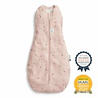 Sistem de infasat si sac de dormit, ErgoPouch, 2 in 1, 3-6 luni, 6-8 kg, TOG 0.2, Bumbac organic, Fermoar bidirectional, Transformabil, Lavabil la masina, Certificat non-toxic, Premiat in Australia, Model Musetel, Roz