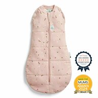 Sistem de infasat si sac de dormit, ErgoPouch, 2 in 1, 3-6 luni, 6-8 kg, TOG 2.5, Bumbac organic, Fermoar bidirectional, Transformabil, Lavabil la masina, Certificat non-toxic, Premiat in Australia, Model musetel, Roz