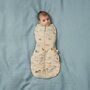 Sistem de infasat si sac de dormit, ErgoPouch, 2 in 1, 6-12 luni, 8-10 kg, TOG 2.5, Bumbac organic, Fermoar bidirectional, Transformabil, Lavabil la masina, Certificat non-toxic, Premiat in Australia, Model savana, Crem - 4