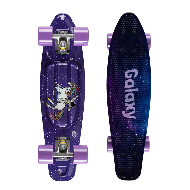 Skateboard copii, qkids, galaxy - unicorn