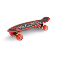 Toyz - Skateboard Dexter,  Cu roti luminoase, Cu set de protectie, Rosu