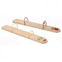 Ski-uri tandem din lemn pentru 2 copii, Erzi - 1