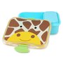 Skip Hop - Set pentru pranz, Zoo, Cu 1 cutie mare si 1 cutie mai mica, Fara BPA, PVC si ftalati, Conform standardului de securitate EN14372, 3 ani+, Girafa - 1