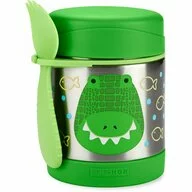 Termos pentru alimente, Skip Hop, Mentine cald 7h si rece 5h, Include si o lingura/furculita, Fara BPA, Conform cu standardul de securitate EN14372, 325 ml, 0 luni+, Crocodil / Verde