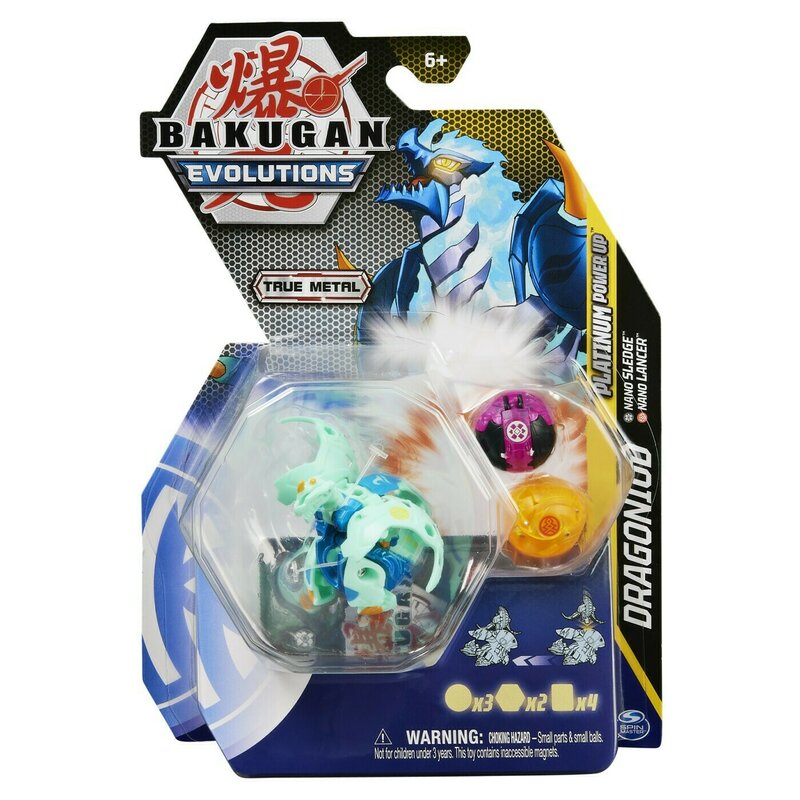 Spin master - bakugan platinum powerup s4 dragonoid nano sledge si nano lancer