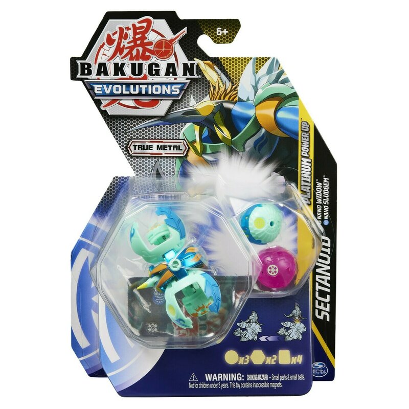 Spin master - BAKUGAN PLATINUM POWERUP S4 SECTANOID NANO WIDOW SI NANO SLUDGEM