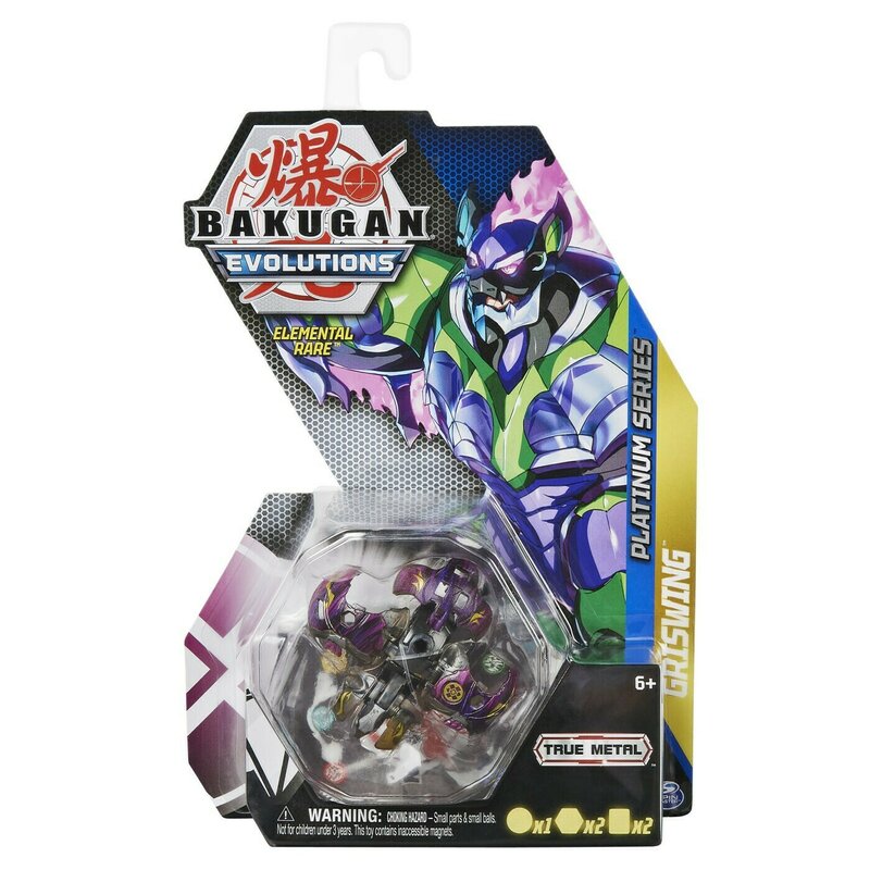 Spin master - bakugan s4 figurina metalica griswing