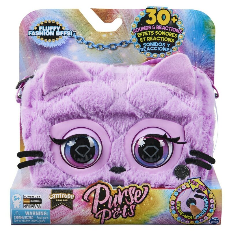 Spin master - purse pets gentuta fluffy pisicuta