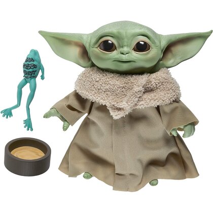 Hasbro - Jucarie din plus interactiva Baby Yoda Mandalorian , Star Wars