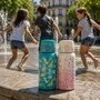 Sticla termos lichide, Petite&Mars, Delicate Flowers, Cu cioc, Din otel inoxidabil, Cu mentinere de temperatura calda pana la 12 h, Rece pana la 24 h, 500 ml, Fara BPA, Cu maner de transport, 3 ani+, Roz - 4