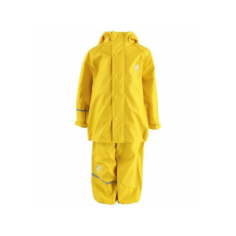 Sunny yellow 130 - set jacheta+pantaloni ploaie si windstopper - celavi