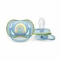 Suzeta bebelus, Philips Avent, Ultra Air, Ortodontica, Silicon moale igienic, Disc de protectie moale si flexibil, Fara BPA, 0- 6 luni, 1 buc, Albastru