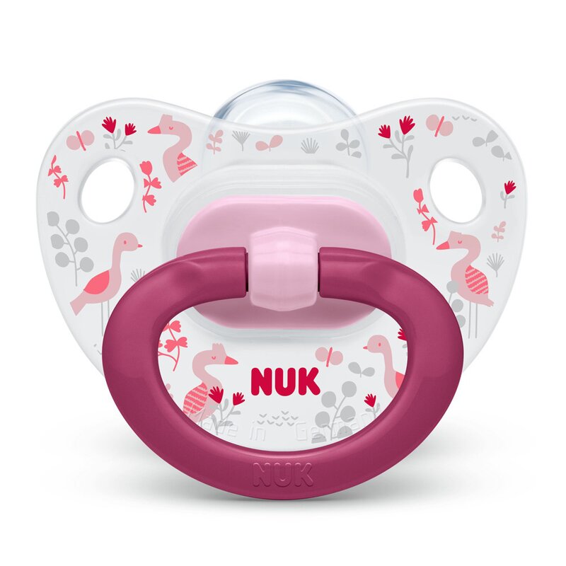 Nuk - nuk - suzeta happy days silicon m1 roz 0-6 luni