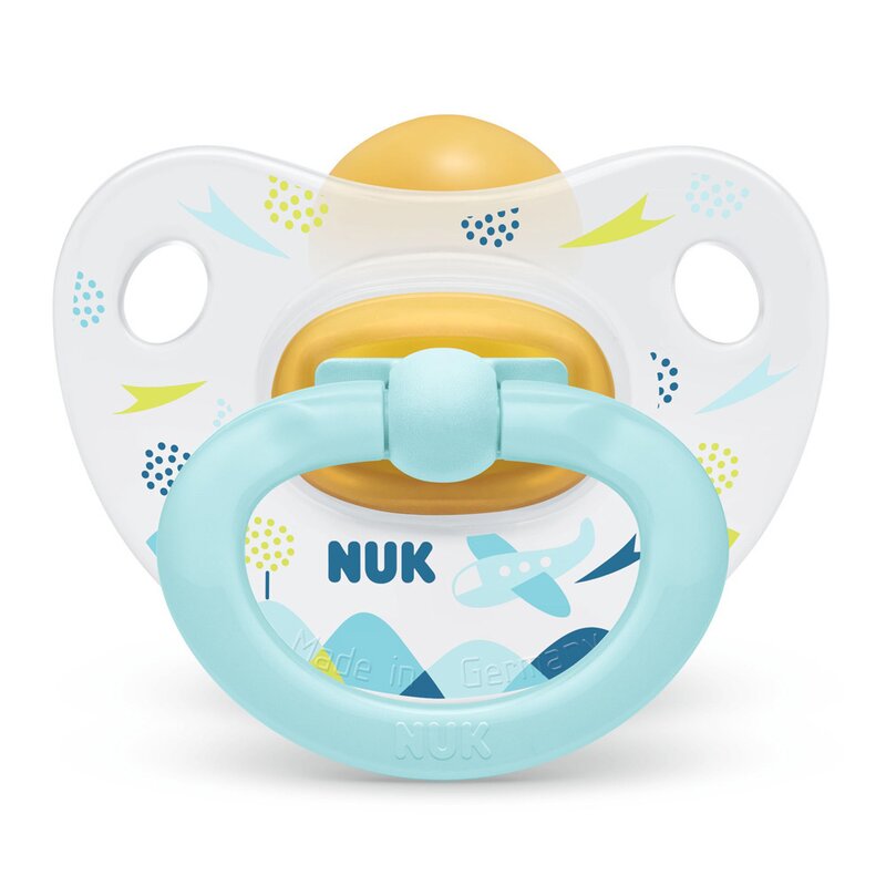 Nuk - nuk - suzeta happy kids latex m2 bleu 6-18 luni