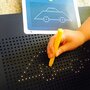 Nexus - Tablita magnetica MagnePad Cu bile si creion, Pentru pregatirea scrisului, Albastru - 5