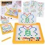 Tabla magnetica educationala cu pini pentru aranjare, Multicolor - 1