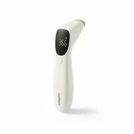 Termometru non-contact cu infrarosu, BabyOno, Pentru frunte si ureche, LED, Vibratie la febra, Istoric 32 masuratori, 0 luni+, Alb