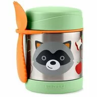 Termos pentru alimente, Skip Hop, Mentine cald 7h si rece 5h, Include si o lingura/furculita, Fara BPA, Conform cu standardul de securitate EN14372, 325 ml, 0 luni+, Raton