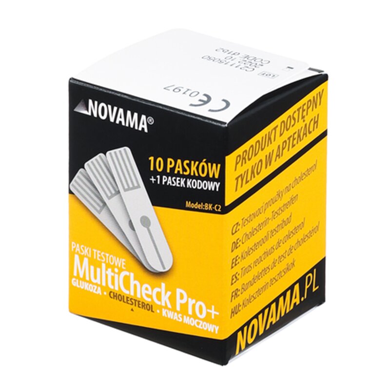 Novama - teste de colesterol pentru multicheck pro+, bk-c2, 10 teste/ cutie