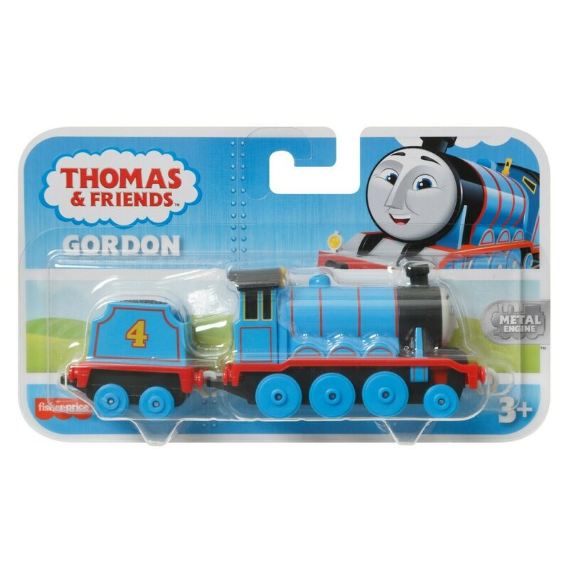 Mattel - thomas locomotiva cu vagon push along gordon