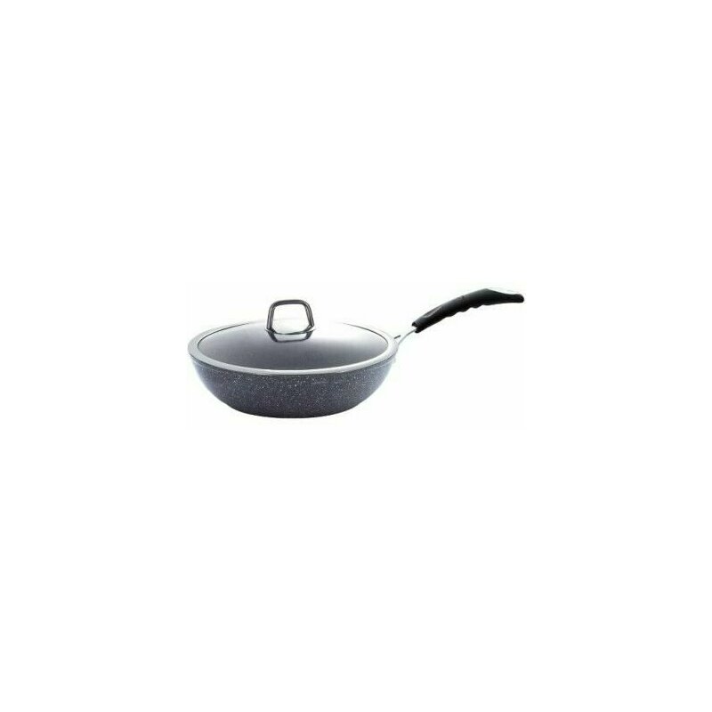 Berlinger haus - Tigaie 3.2 litri, tip WOK, , 28 cm, Gray Stone Touch Line, BH 1160