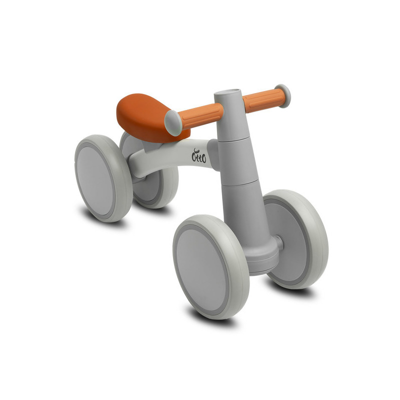 Toyz - bicicleta de echilibru, fara pedale, cadru metalic, roti din spuma, 58 x 24 x 36 cm, 1-3 ani, gri