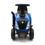 Tractor, Baby Mix, New Holland, Cu remorca detasabila, Cu sunete si claxon, Include lopata si grebla, Pana la 25 kg, 12-36 luni, Blue - 5