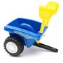 Tractor, Baby Mix, New Holland, Cu remorca detasabila, Cu sunete si claxon, Include lopata si grebla, Pana la 25 kg, 12-36 luni, Blue - 9