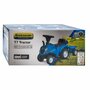 Tractor, Baby Mix, New Holland, Cu remorca detasabila, Cu sunete si claxon, Include lopata si grebla, Pana la 25 kg, 12-36 luni, Blue - 12