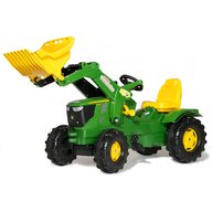 Tractor cu pedale si cupa, rollyFarmtrac John Deere 6210R, verde
