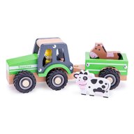 New classic toys - Tractor cu trailer si animale