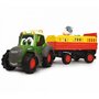 Dickie Toys - Tractor Happy Fendt Animal Trailer,  Cu remorca, Cu figurina vaca - 1