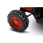 Toyz - Tractor electric Hector 12V Cu telecomanda, Cu remorca, Rosu - 13