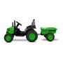 Toyz - Tractor electric Hector 12V Cu telecomanda, Cu remorca, Verde - 1