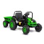 Toyz - Tractor electric Hector 12V Cu telecomanda, Cu remorca, Verde - 5