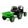 Toyz - Tractor electric Hector 12V Cu telecomanda, Cu remorca, Verde - 6